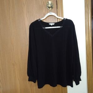 Lace trim V-Neck Sweater